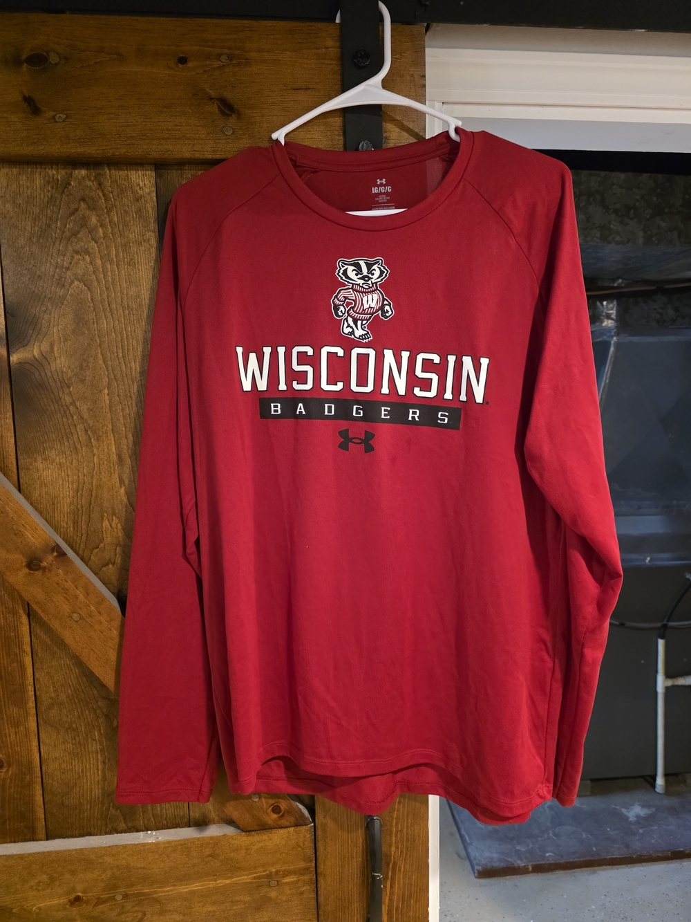 Under Armour Red Wisconsin Badgers Long Sleeve Tee